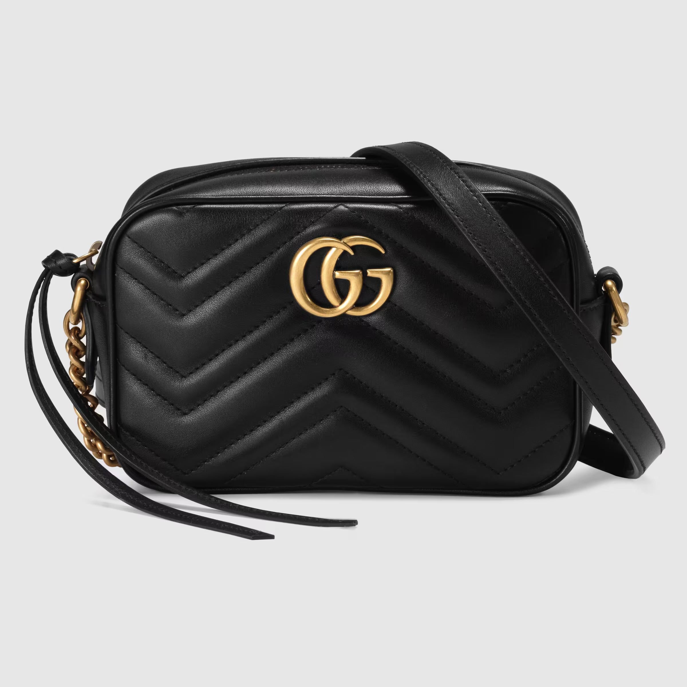 GUCCI GG Marmont Small Shoulder Bag - BLACK – Dress Kodes