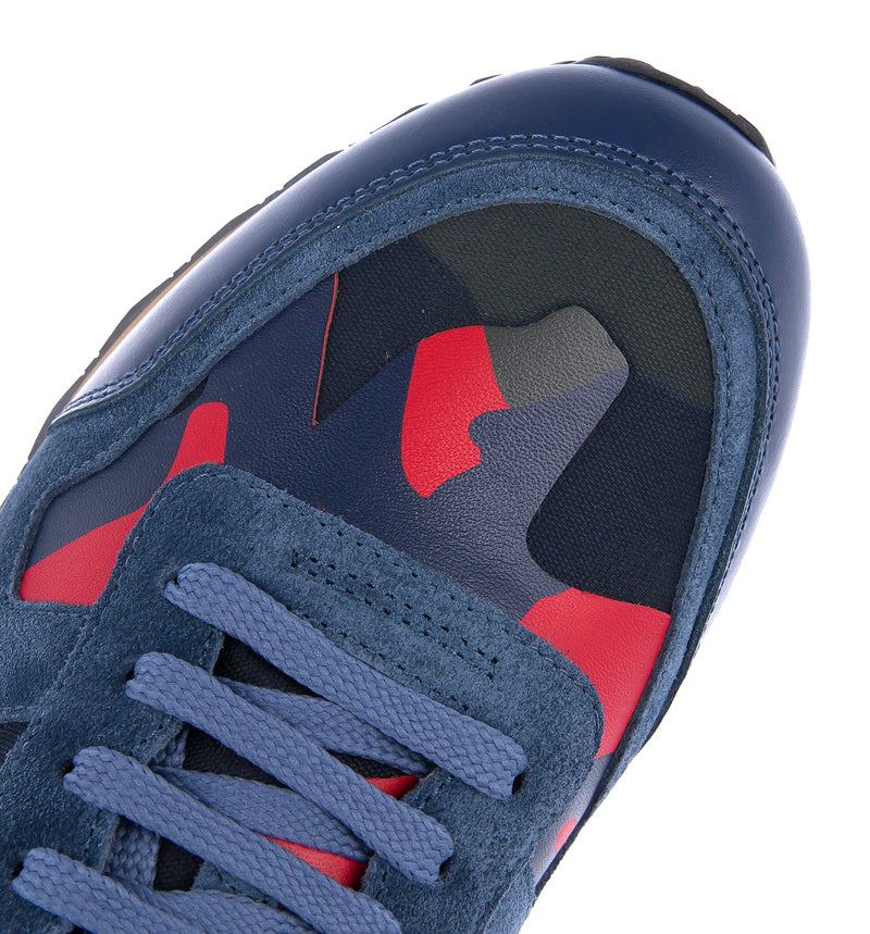 Valentino Garavani Men's Rockrunner Sneakers - CAMO/BLUE RED