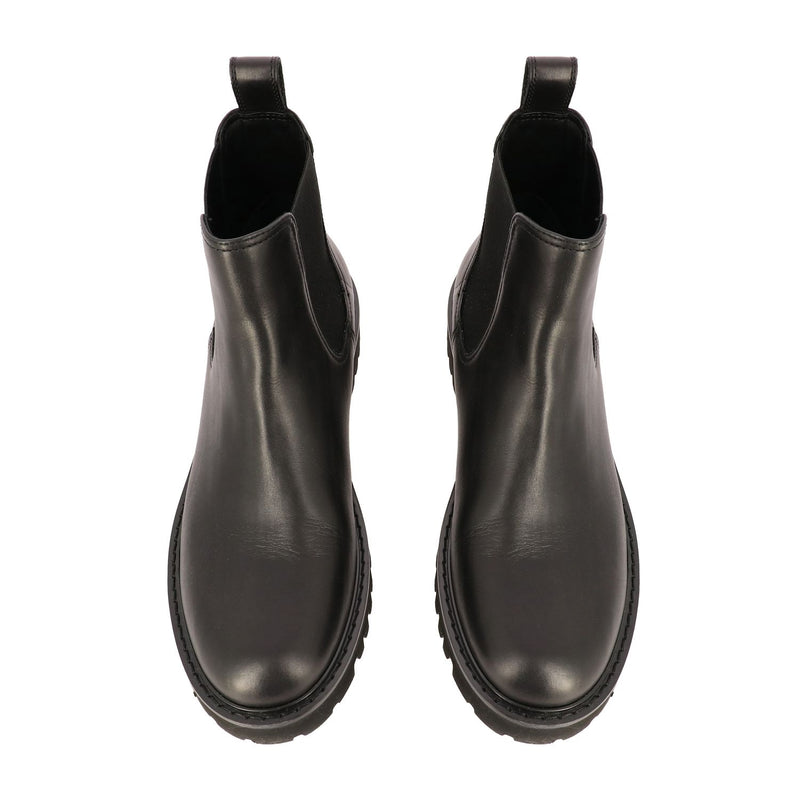 Valentino Garavani Men's Logo Leather Chelsea Boots - BLACK