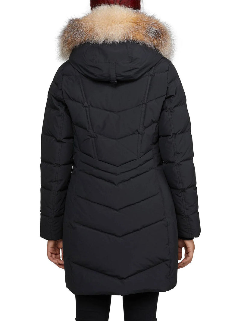 Pajar Womens January Quilted Puffer Jacket - BLACK/CRYSTAL