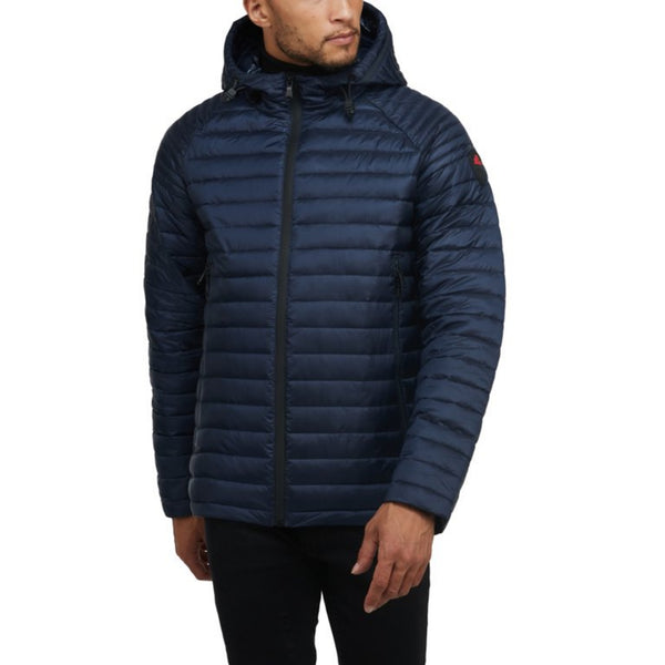 Pajar Mens Walcott Puffer Jacket Lightweight Packable Hooded - TWILIGHT/NAVY