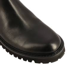 Valentino Garavani Men's Logo Leather Chelsea Boots - BLACK