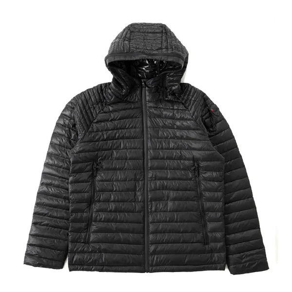 Pajar Mens Walcott Puffer Jacket Lightweight Packable Hooded - BLACK