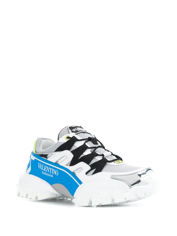 Valentino Garavani Men's Climber Sneakers - WHITE / BLUE