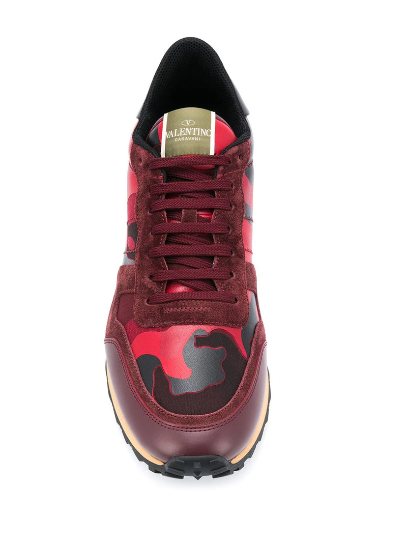 Valentino Garavani Men's Rockrunner Sneakers - CAMO/RED
