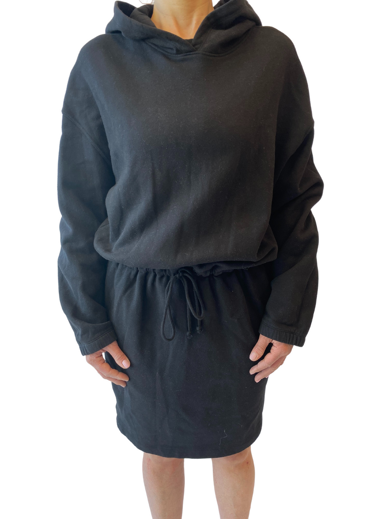 Velvet Women's Soft Fleece Sweater Dress - BLACK