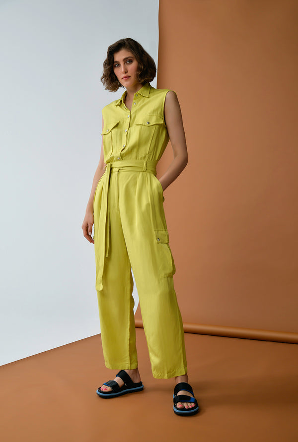 Ottod'Ame Linen and Viscose Jumpsuit - DUNA