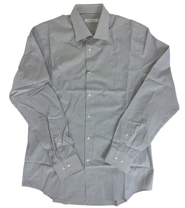 J.Lindeberg Mens Corkz CA Cool Greys Button Down Dressed Shirt - LIGHT STEEL