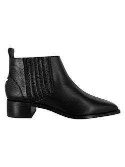 Senso Women's Leighton Lizard Print Leather Boot - BLACK