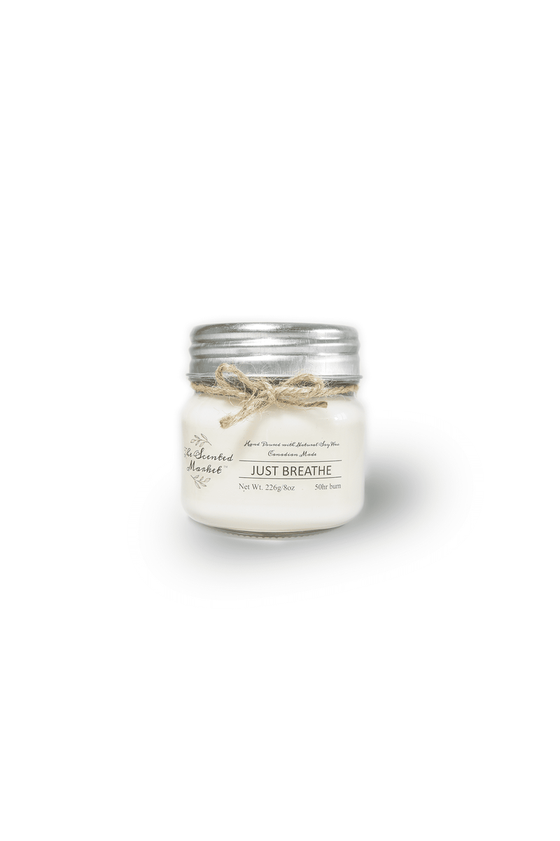 Signature JUST BREATHE Soy Wax Candle 8 oz