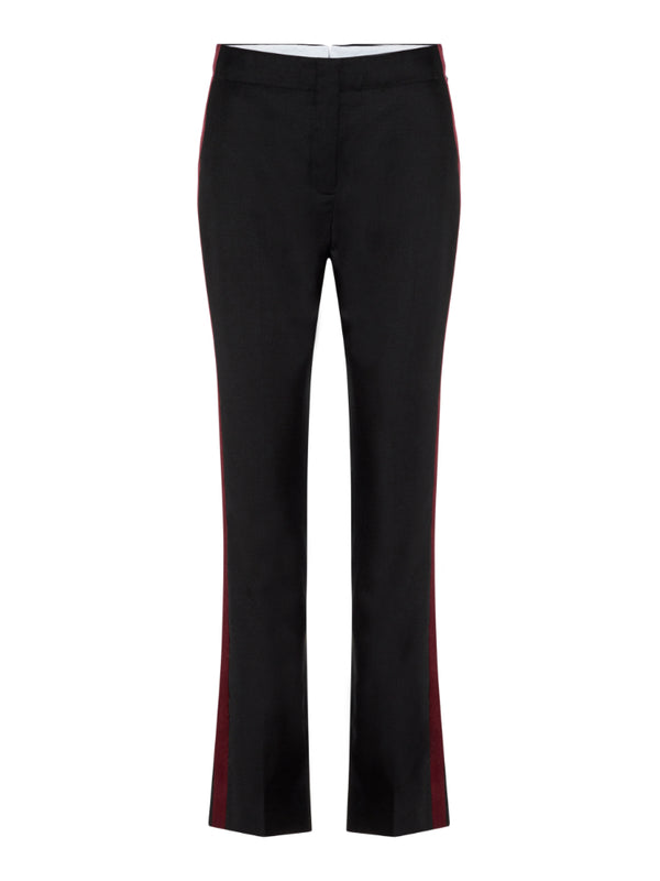 J.Lindeberg Womens Beverly Tailored Wool Trousers - BLACK