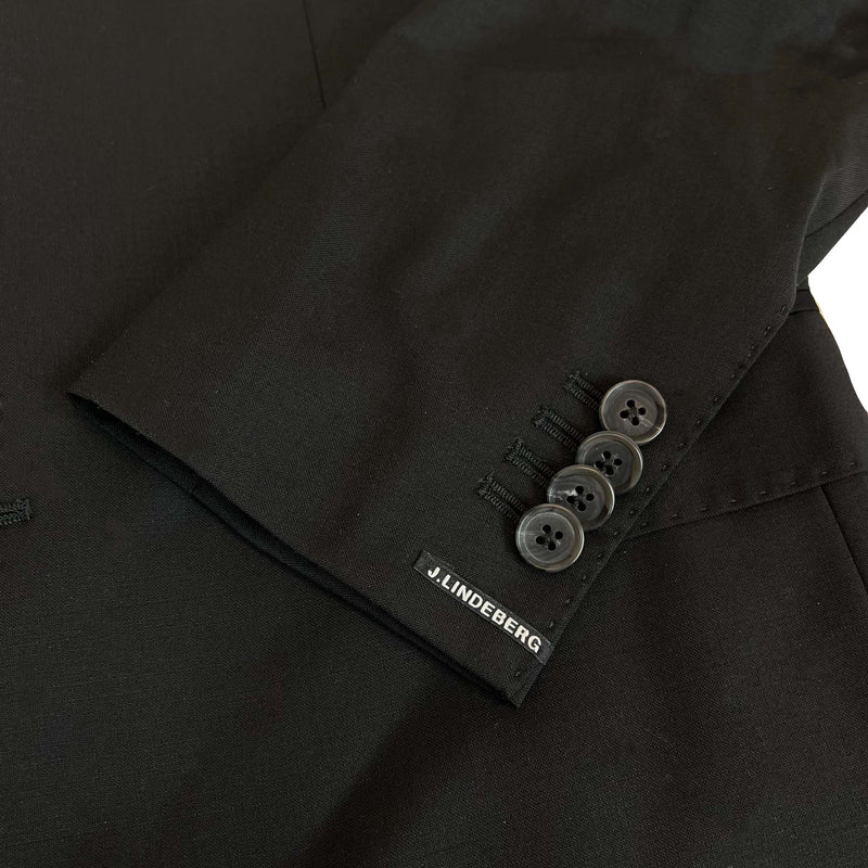 J.Lindeberg Mens Biella Italian Wool Blazer - BLACK