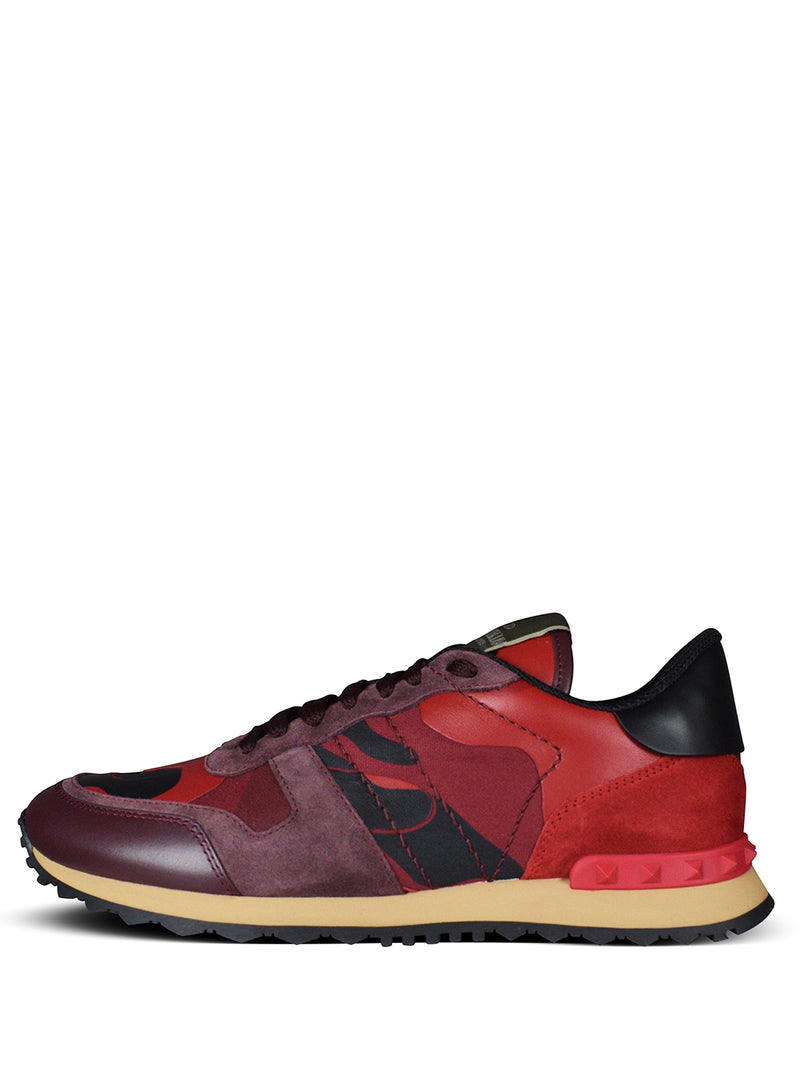 Valentino Garavani Men's Rockrunner Sneakers - CAMO/RED