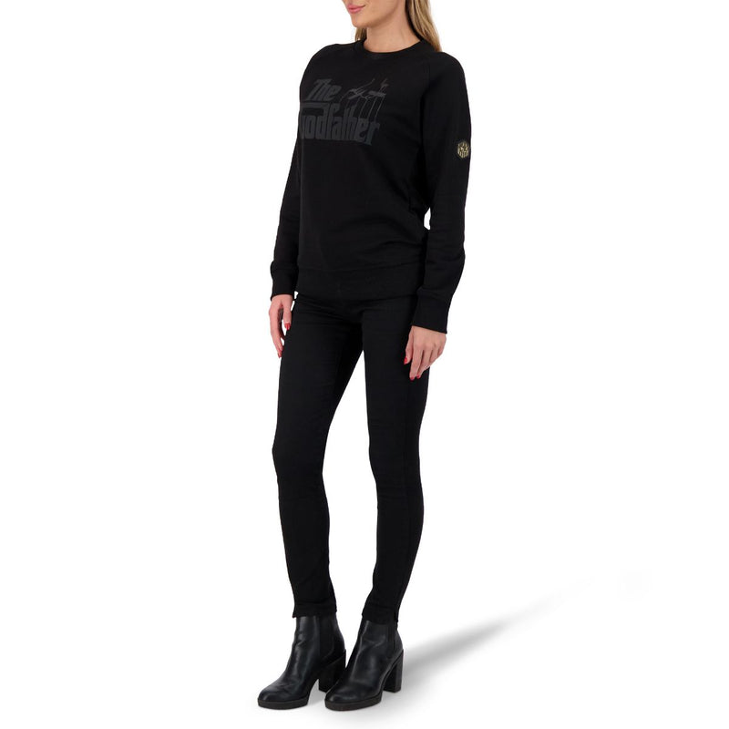 The Godfather Unisex Sweatshirt Raglan Sleeve - BLACK/BLACK