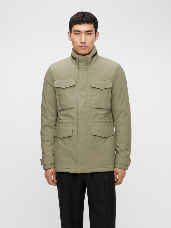J.Lindeberg Mens Tracer Tech Jacket - ARMY GREEN