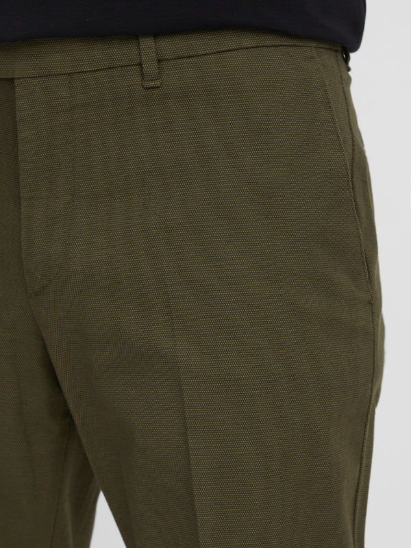 J.Lindeberg Mens Grant Micro Texture Pants - MOSS GREEN