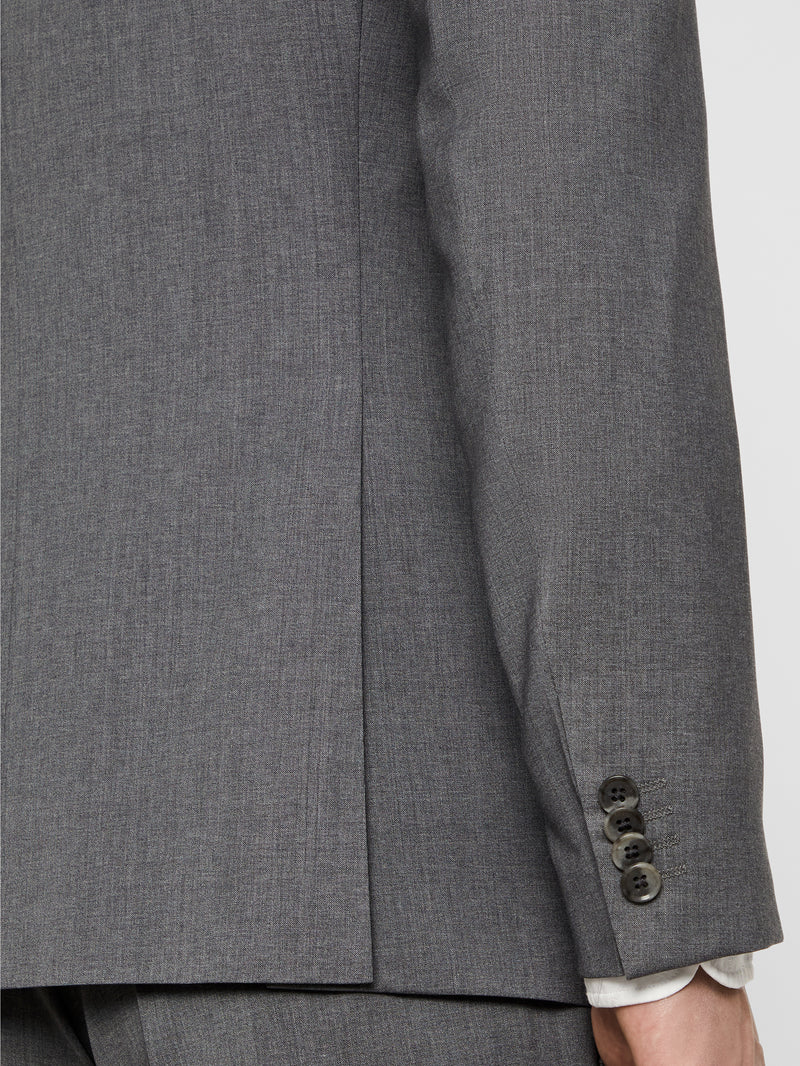 J.Lindeberg Mens Hopper Soft Comfort Wool Blazer - STONE GREY