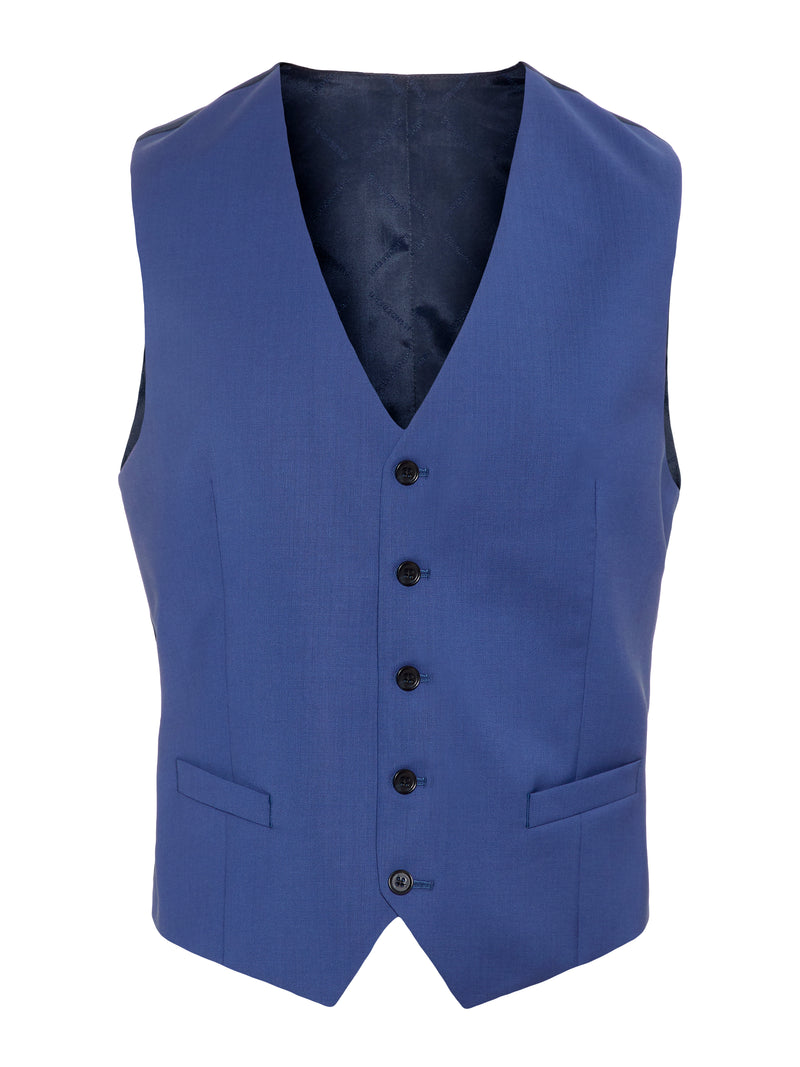 J.Lindeberg Mens Justin Comfort Wool Vest - YALE BLUE