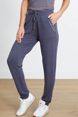 good hYOUman Women's Beauty Ruched Sweatpant - INDIA INK