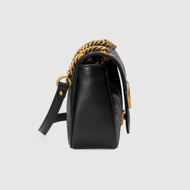 GUCCI GG Marmont Small Shoulder Bag - BLACK – Dress Kodes