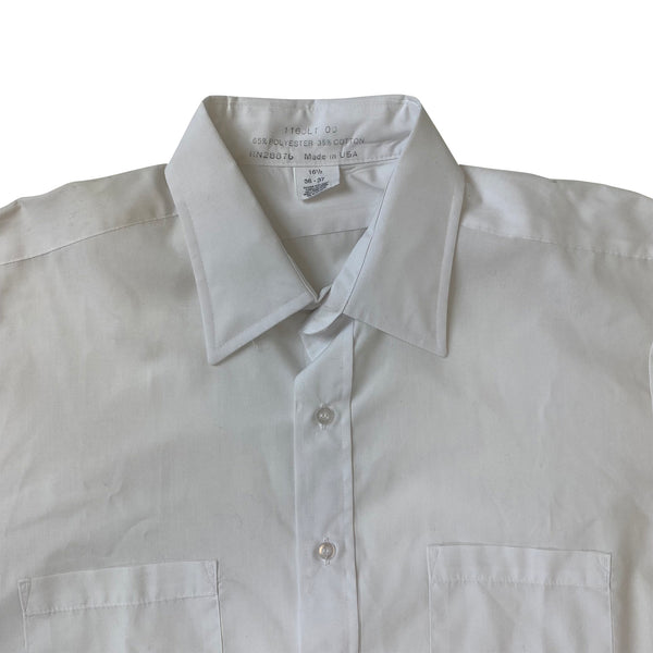 Beverly Hills Mens Button Down Long Sleeve Polo - WHITE