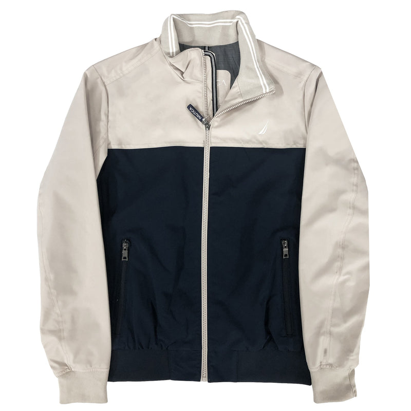 Reversible Puffer Jacket - Men's - Nautica - Black and Grey – ALLREVERSIBLE