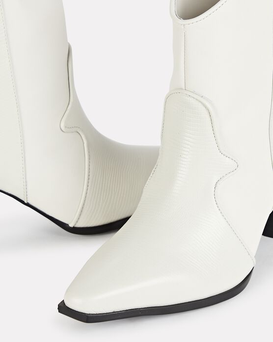 Senso Women's Quillan Calf Leather Cowboy Boot - WHITE