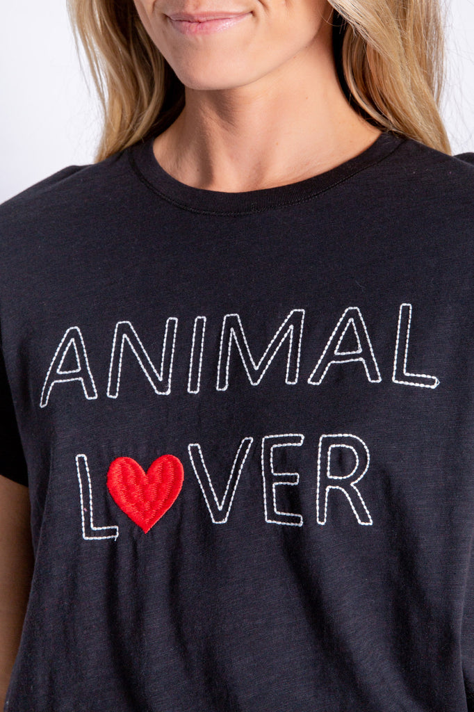 PJ Salvage Women's Love Is A Four Legged Word T-Shirt - BLACK