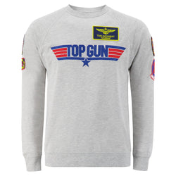 TOP GUN Unisex Logo Sweatshirt - GREY