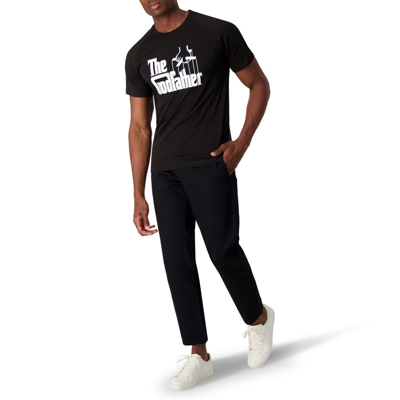 The Godfather Unisex T-Shirt Raglan Sleeve - BLACK/WHITE