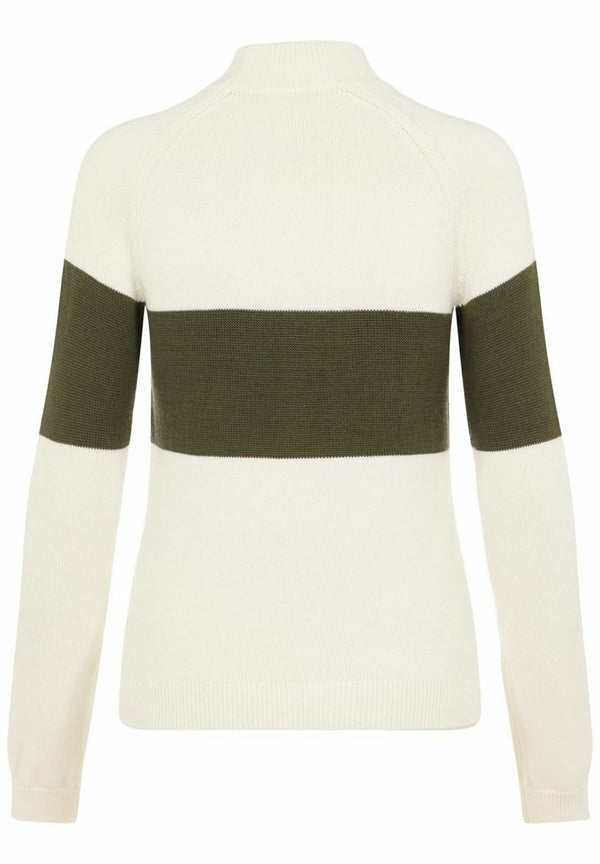 J.Lindeberg Womens Alva Knitted Coolmax Sweater - THYME GREEN