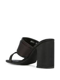 Senso Women's Milla Satin Block Heel Sandal - BLACK