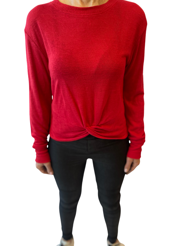 Sanctuary Women's Knotted Tee - RUBY