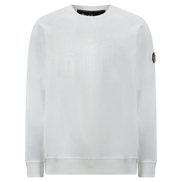 The Godfather Unisex Sweatshirt Raglan Sleeve - WHITE/WHITE