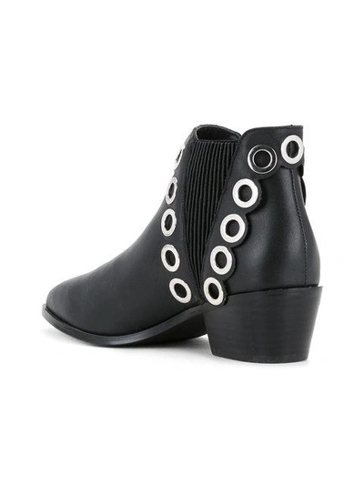 Senso Women's Lexi I Studded Leather Ankle Boots - BLACK