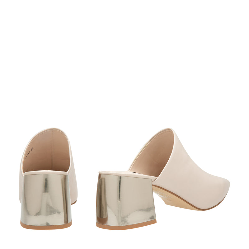 Senso Women's Savina Point Toe Block Heel Shoes - BEIGE