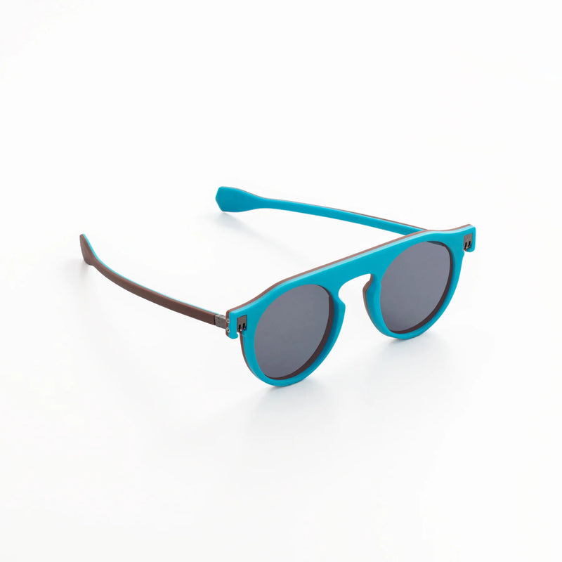 Face-Off REVERSO Sunglasses - BROWN/LIGHT BLUE