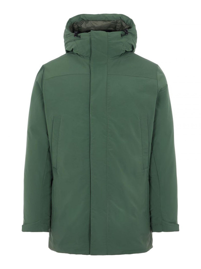 J.Lindeberg Mens Thermic Down Parka Coat - THYME GREEN