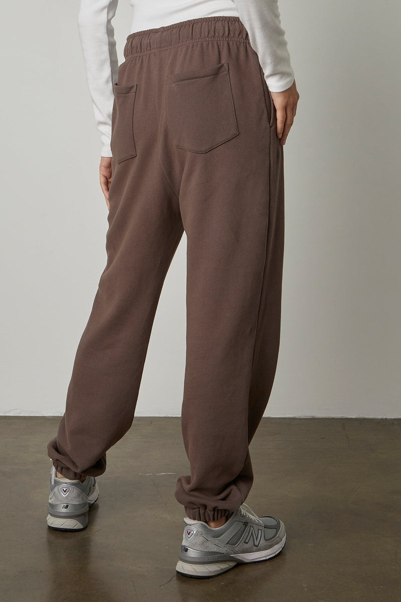 Velvet Women's Soft Fleece Banded Pant - ROAST