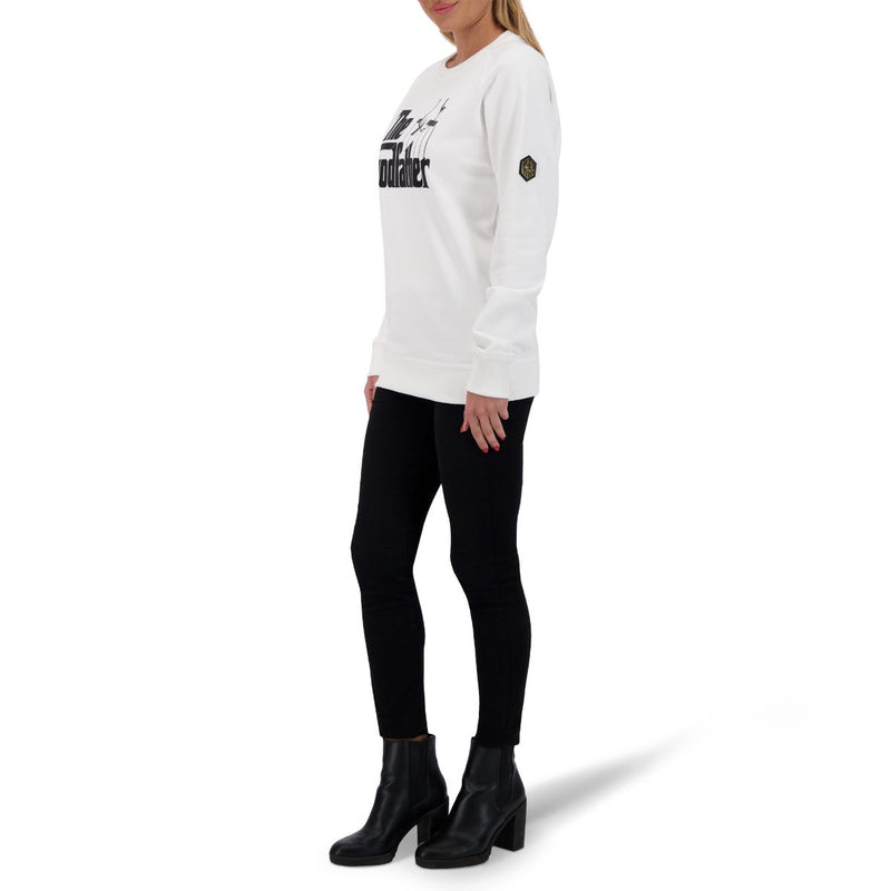 The Godfather Unisex Sweatshirt Raglan Sleeve - WHITE/BLACK