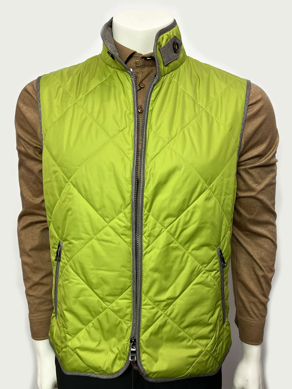 Waterville Men's Fit Quilted Vest - LIME